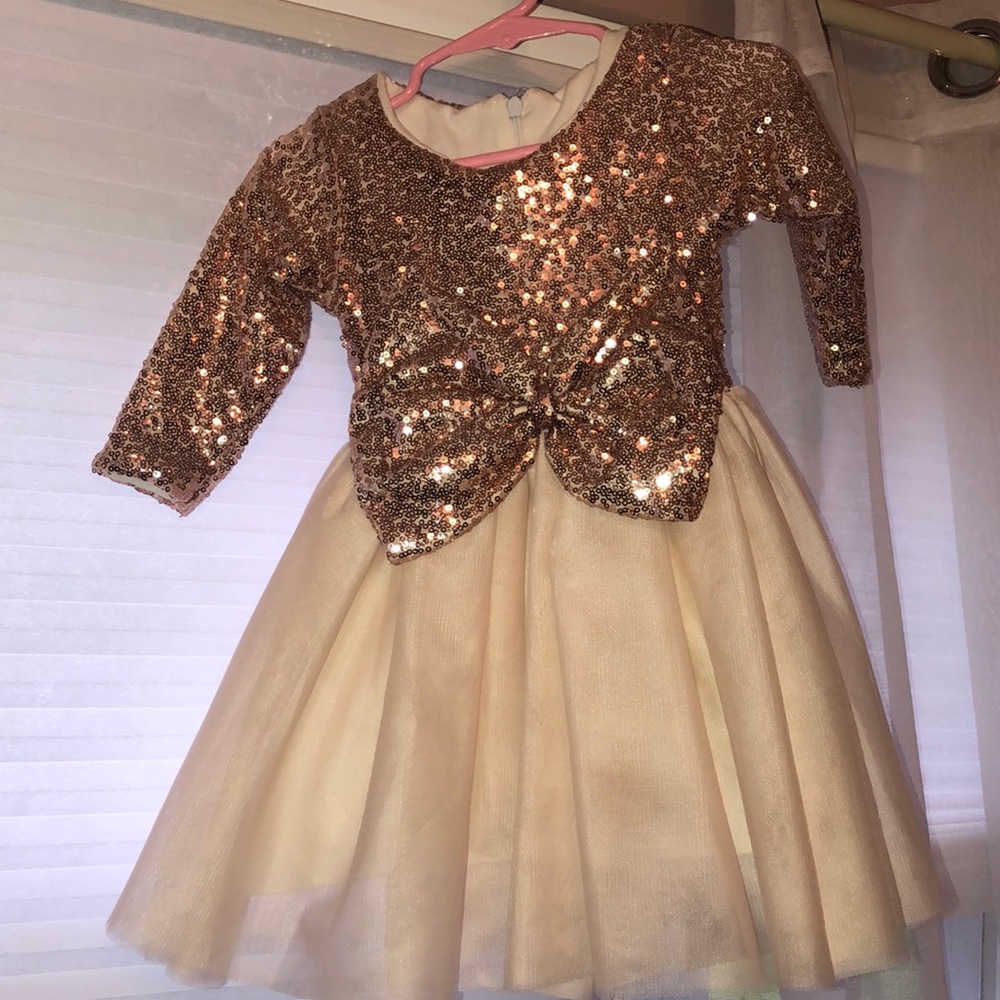 Rose Gold sequin dress